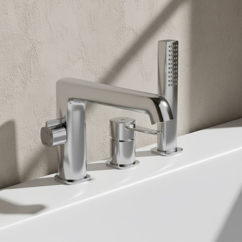 Bateria wannowa 3-otworowa chrom IÖ Ronne