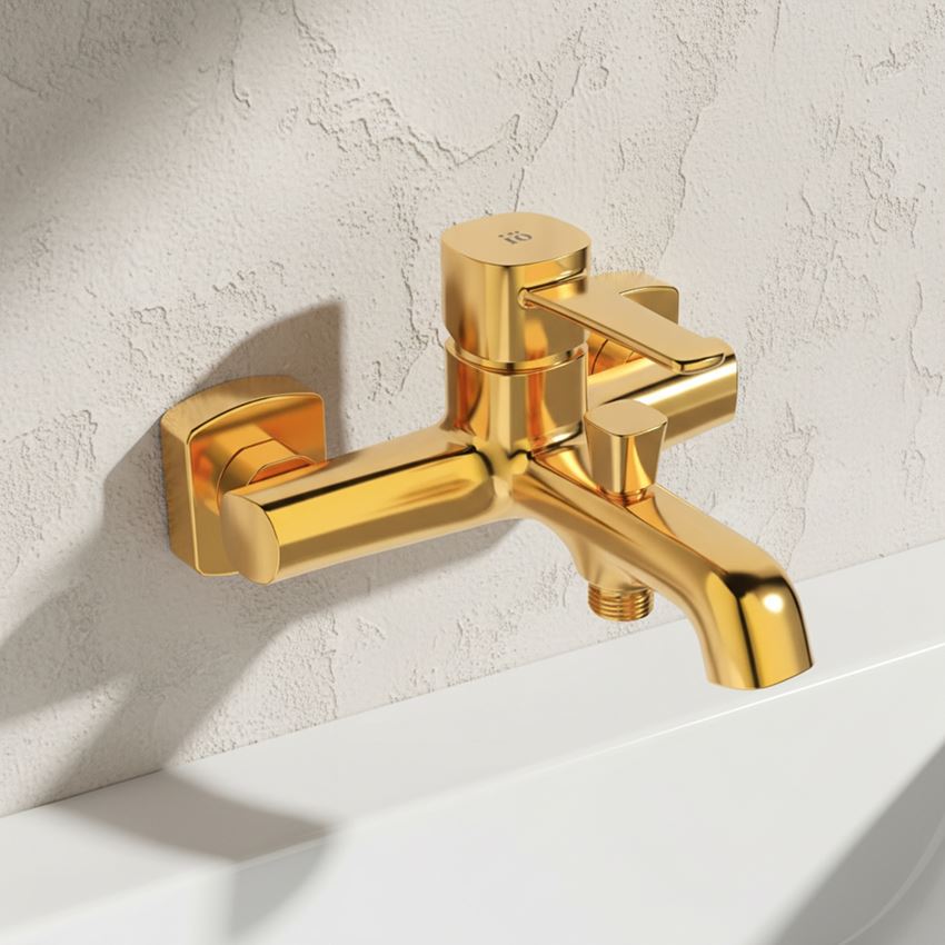 Bateria wannowo-natryskowa złota IÖ Ronne