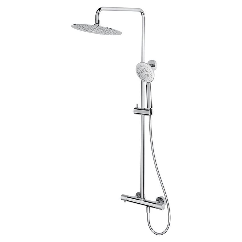 Zestaw prysznicowy z baterią termostatyczną chrom Cersanit Zen