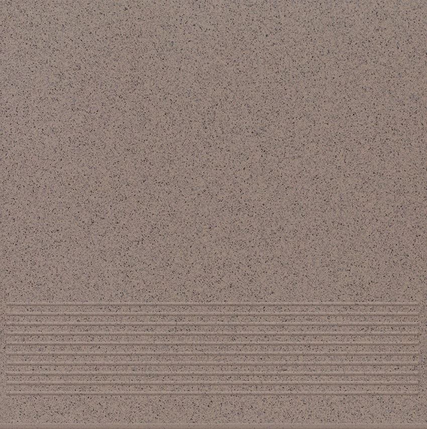 Płytka stopnicowa 30x30 cm Paradyż Salti Beige Stopnica Prosta Ges Impreg. Sól-Pieprz