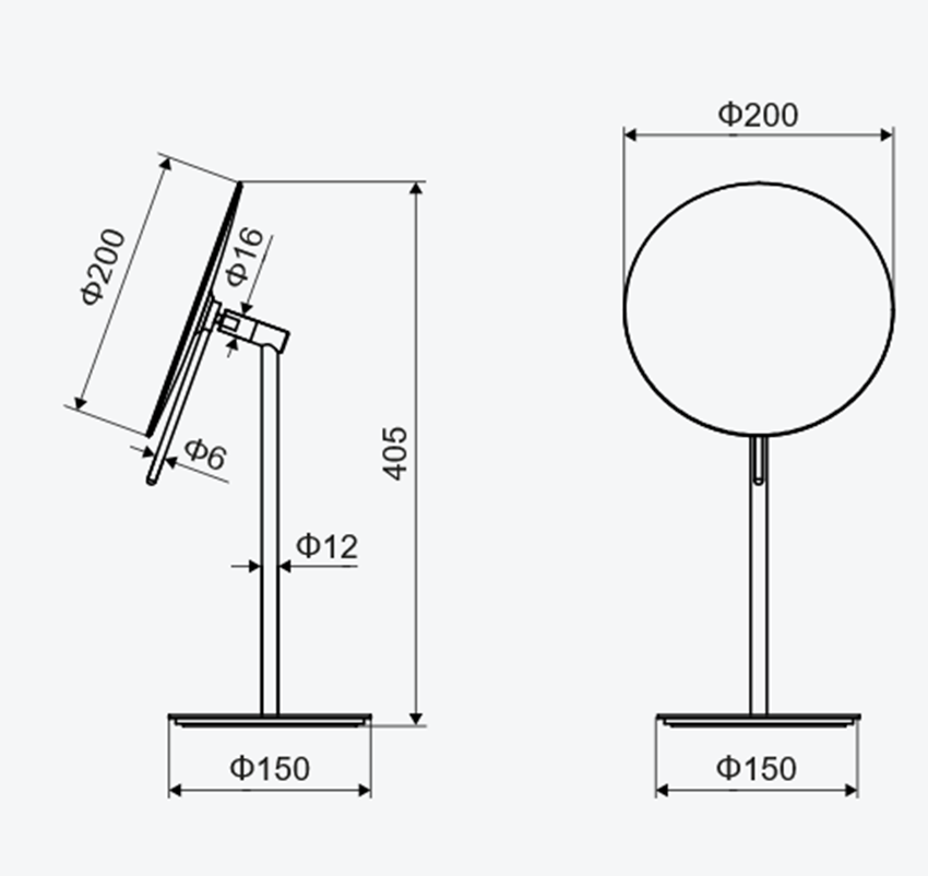 Lusterko kosmetyczne Excellent Rolo rysunek