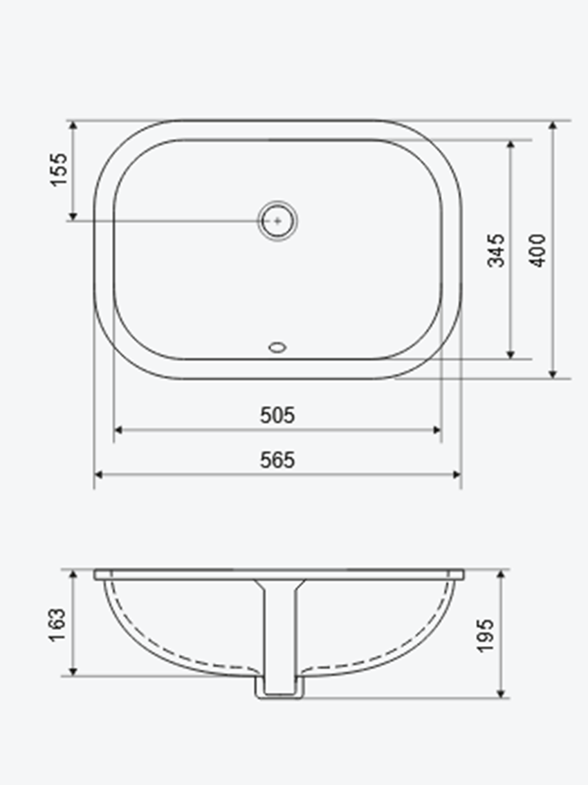 Excellent Candera CEEX.5121.565.WH rysunek
