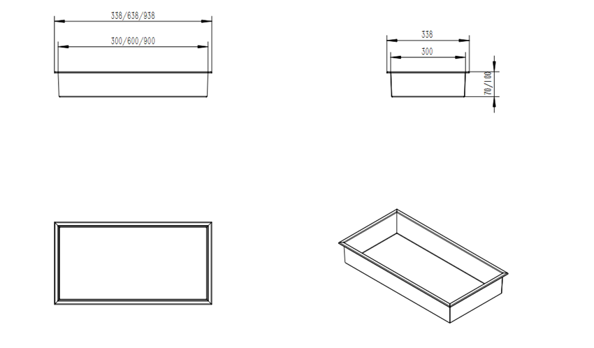Wnęka 34x64 cm IÖ Luvia rysunek