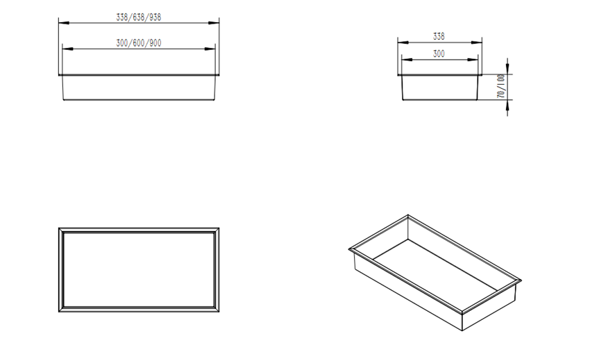 Wnęka 34x94 cm IÖ Luvia rysunek