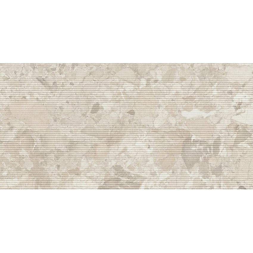 Płytka dekoracyjna 59,8x119,8 cm Paradyż Gradia Greige Decor Gres Szkl. Rekt. Struktura Mat