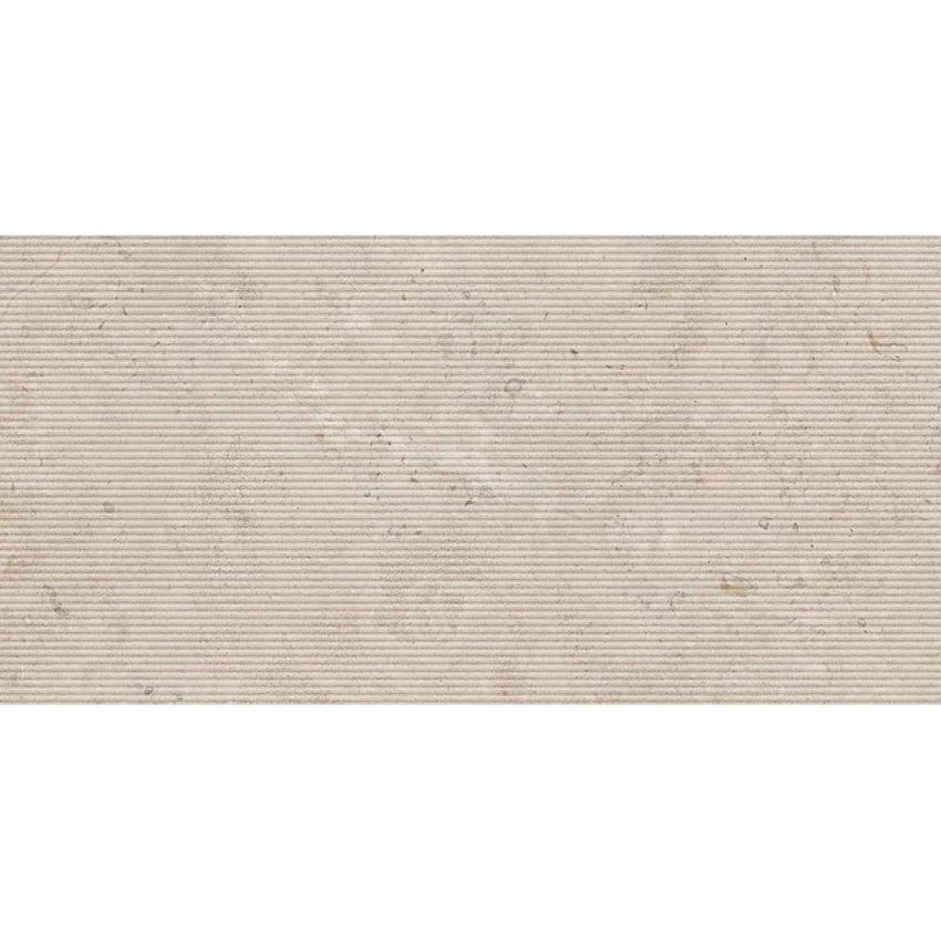 Płytka dekoracyjna 59,8x119,8 cm Paradyż Relis Beige Decor Gres Szkl. Rekt. Struktura Mat