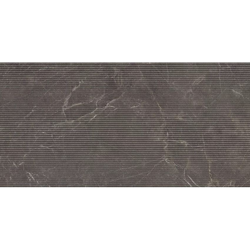 Płytka dekoracyjna 59,8x119,8 cm Paradyż Eloria Anthracite Decor Gres Szkl. Rekt. Struktura Mat