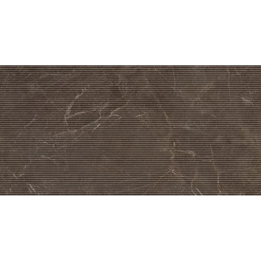 Płytka dekoracyjna 59,8x119,8 cm Paradyż Eloria Brown Decor Gres Szkl. Rekt. Struktura Mat