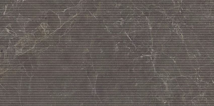 Płytka dekoracyjna 59,8x119,8 cm Paradyż Eloria Anthracite Decor Gres Szkl. Rekt. Struktura Mat