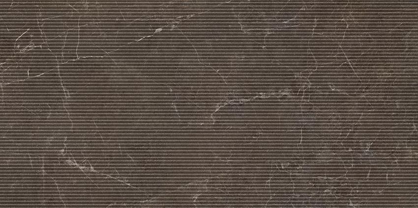 Płytka dekoracyjna 59,8x119,8 cm Paradyż Eloria Brown Decor Gres Szkl. Rekt. Struktura Mat