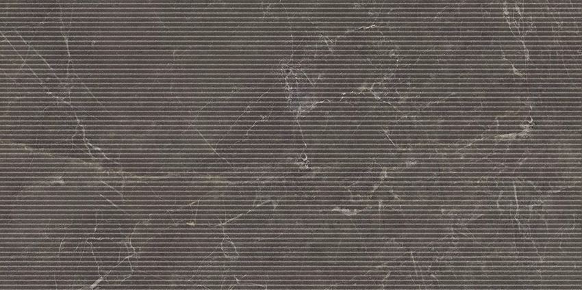 Płytka dekoracyjna 59,8x119,8 cm Paradyż Eloria Anthracite Decor Gres Szkl. Rekt. Struktura Mat