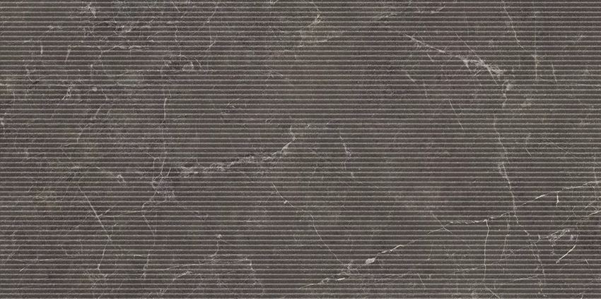 Płytka dekoracyjna 59,8x119,8 cm Paradyż Eloria Anthracite Decor Gres Szkl. Rekt. Struktura Mat