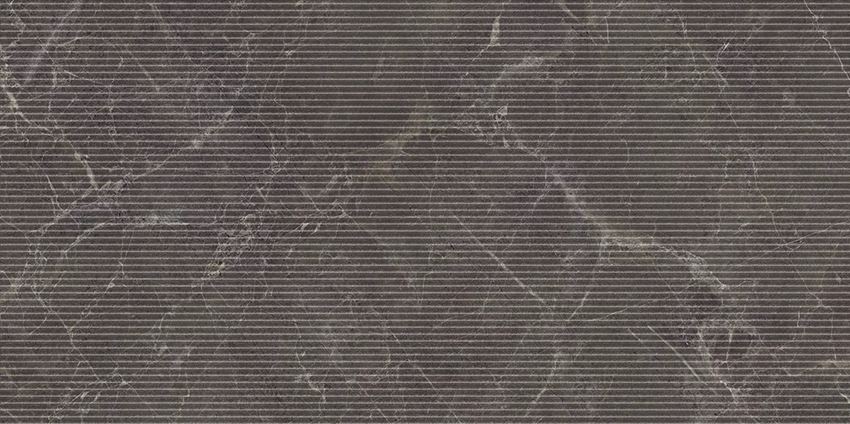Płytka dekoracyjna 59,8x119,8 cm Paradyż Eloria Anthracite Decor Gres Szkl. Rekt. Struktura Mat