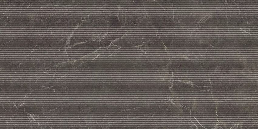 Płytka dekoracyjna 59,8x119,8 cm Paradyż Eloria Anthracite Decor Gres Szkl. Rekt. Struktura Mat