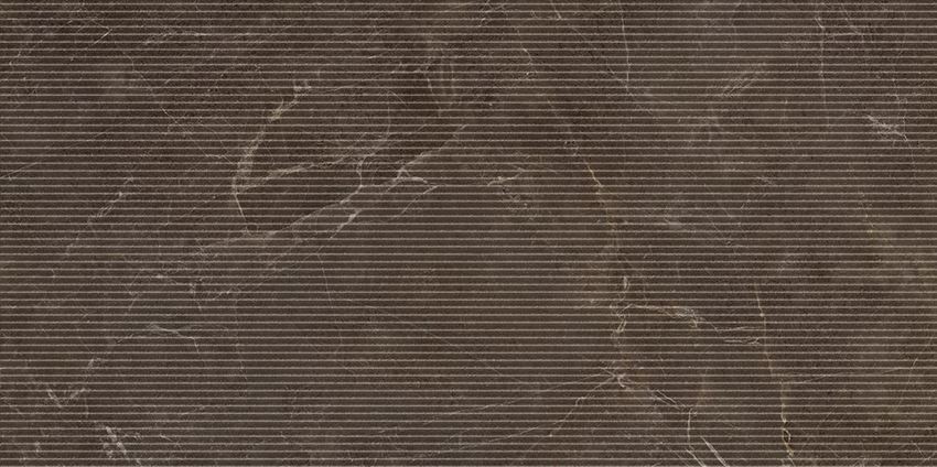 Płytka dekoracyjna 59,8x119,8 cm Paradyż Eloria Brown Decor Gres Szkl. Rekt. Struktura Mat