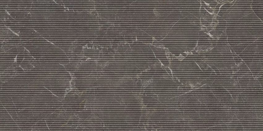 Płytka dekoracyjna 59,8x119,8 cm Paradyż Eloria Anthracite Decor Gres Szkl. Rekt. Struktura Mat