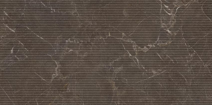 Płytka dekoracyjna 59,8x119,8 cm Paradyż Eloria Brown Decor Gres Szkl. Rekt. Struktura Mat