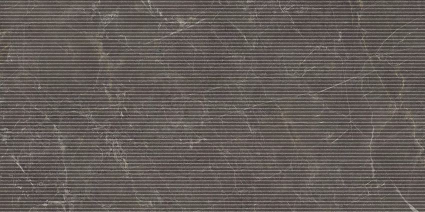 Płytka dekoracyjna 59,8x119,8 cm Paradyż Eloria Anthracite Decor Gres Szkl. Rekt. Struktura Mat
