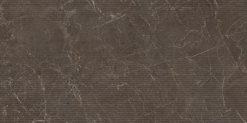 Płytka dekoracyjna 59,8x119,8 cm Paradyż Eloria Brown Decor Gres Szkl. Rekt. Struktura Mat