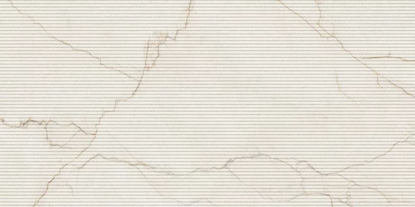 Płytka dekoracyjna 59,8x119,8 cm Paradyż Limaro White Decor Gres Szkl. Rekt. Struktura Mat