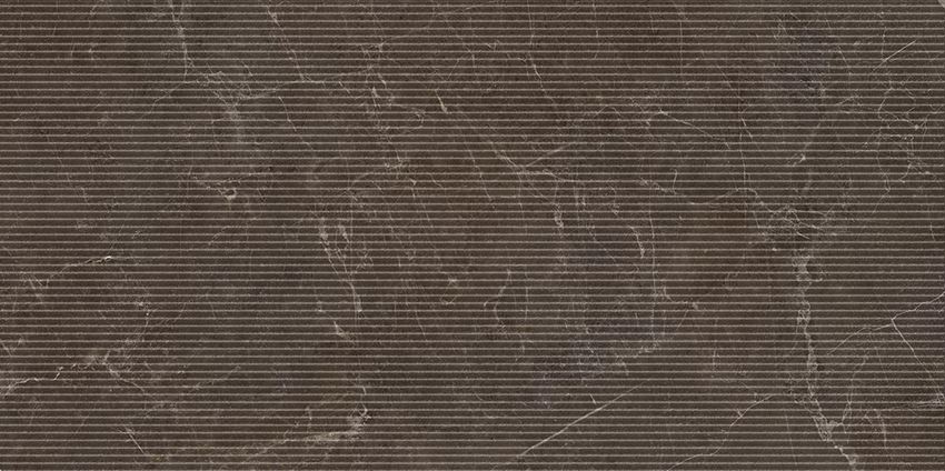 Płytka dekoracyjna 59,8x119,8 cm Paradyż Eloria Brown Decor Gres Szkl. Rekt. Struktura Mat