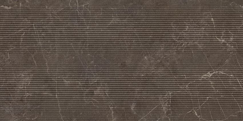 Płytka dekoracyjna 59,8x119,8 cm Paradyż Eloria Brown Decor Gres Szkl. Rekt. Struktura Mat