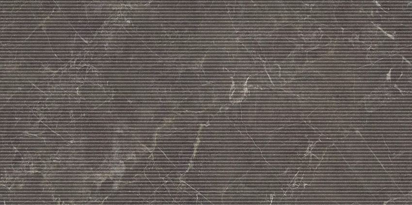 Płytka dekoracyjna 59,8x119,8 cm Paradyż Eloria Anthracite Decor Gres Szkl. Rekt. Struktura Mat