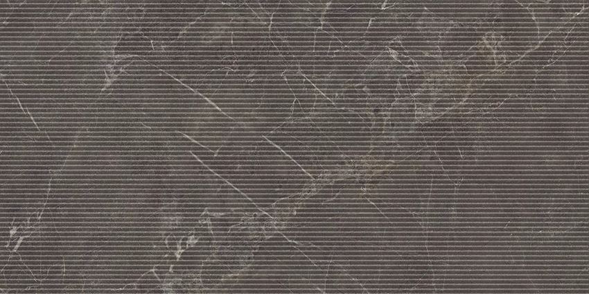 Płytka dekoracyjna 59,8x119,8 cm Paradyż Eloria Anthracite Decor Gres Szkl. Rekt. Struktura Mat