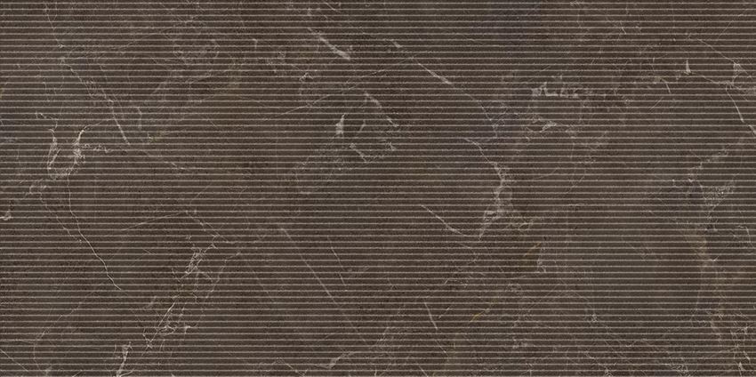Płytka dekoracyjna 59,8x119,8 cm Paradyż Eloria Brown Decor Gres Szkl. Rekt. Struktura Mat
