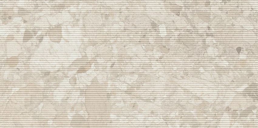 Płytka dekoracyjna 59,8x119,8 cm Paradyż Gradia Greige Decor Gres Szkl. Rekt. Struktura Mat