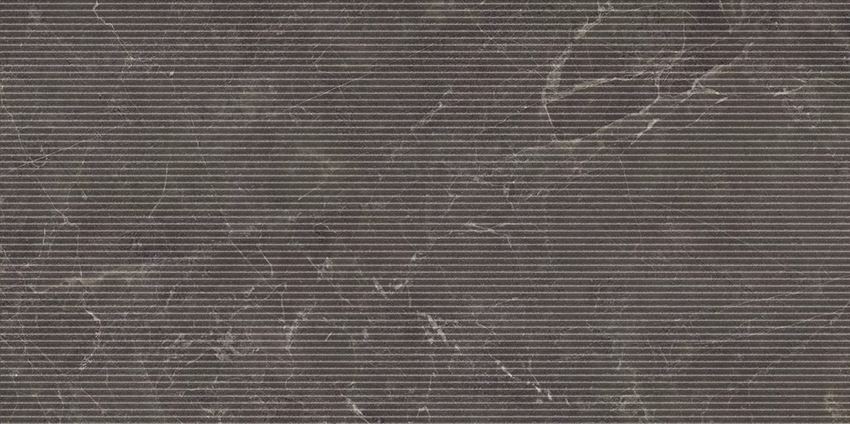 Płytka dekoracyjna 59,8x119,8 cm Paradyż Eloria Anthracite Decor Gres Szkl. Rekt. Struktura Mat