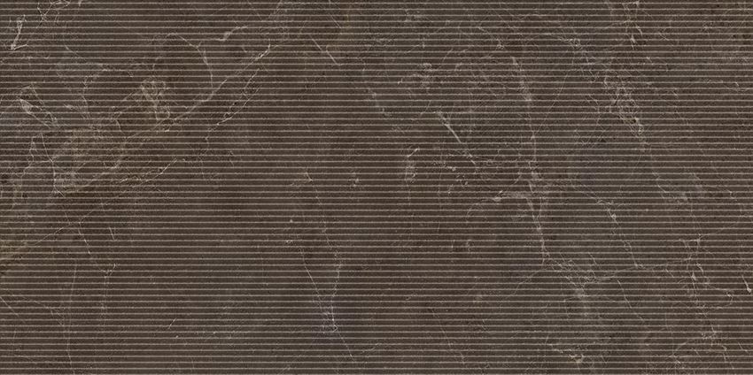 Płytka dekoracyjna 59,8x119,8 cm Paradyż Eloria Brown Decor Gres Szkl. Rekt. Struktura Mat