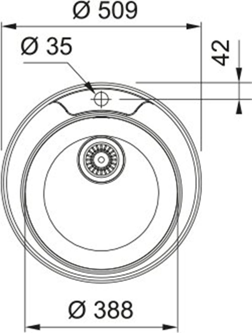 Zlewozmywak stalowy Franke Rambla ROL 610-39 TL 101.0712.236 rys techniczny