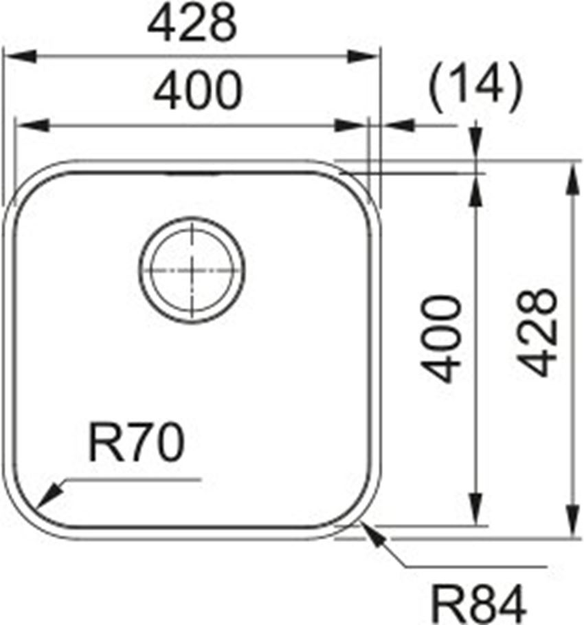 Zlewozmywak Franke Smart SRX 110-40 122.0739.167 rys techniczny