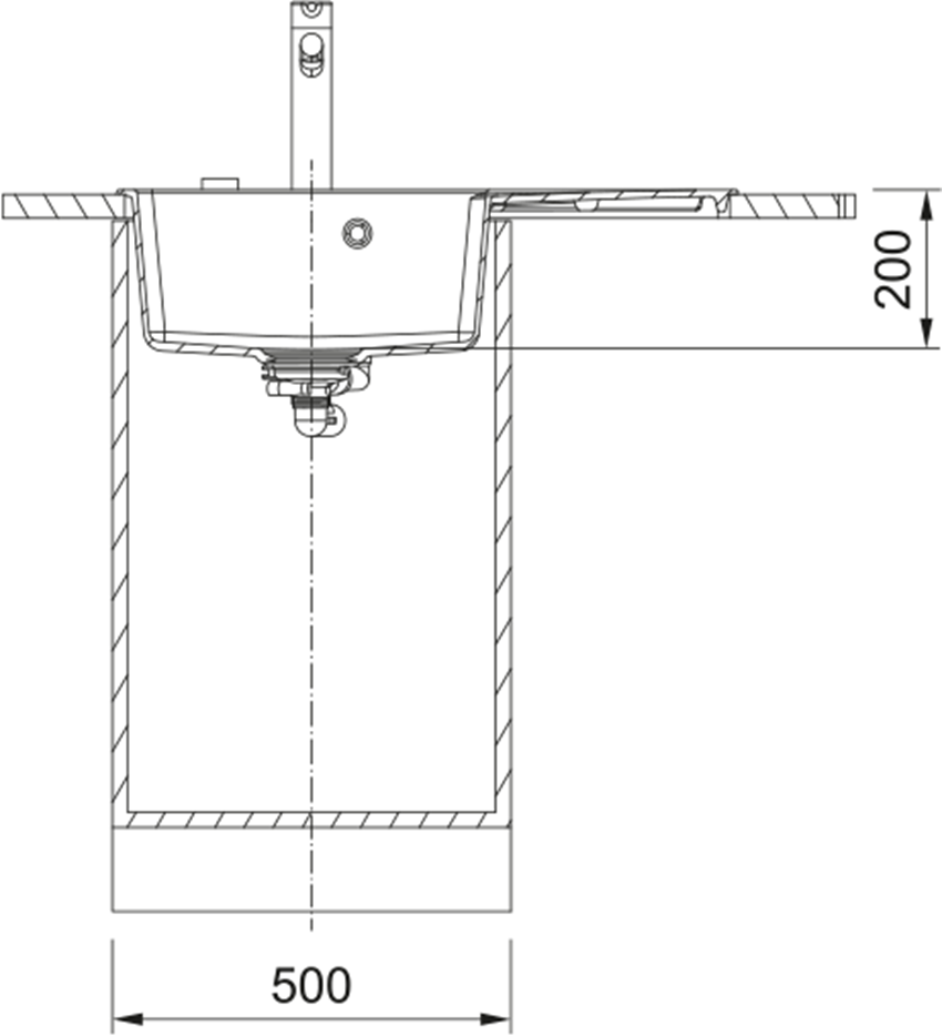Zlewozmywak Franke Centro CNG 611-78 TL 114.0633.145 rys techniczny