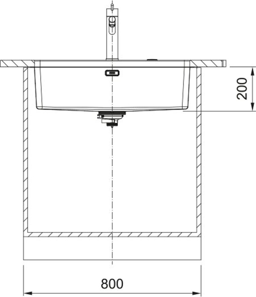 Zlewozmywak Franke Mythos MYX 110-70 122.0624.557 rys techniczny