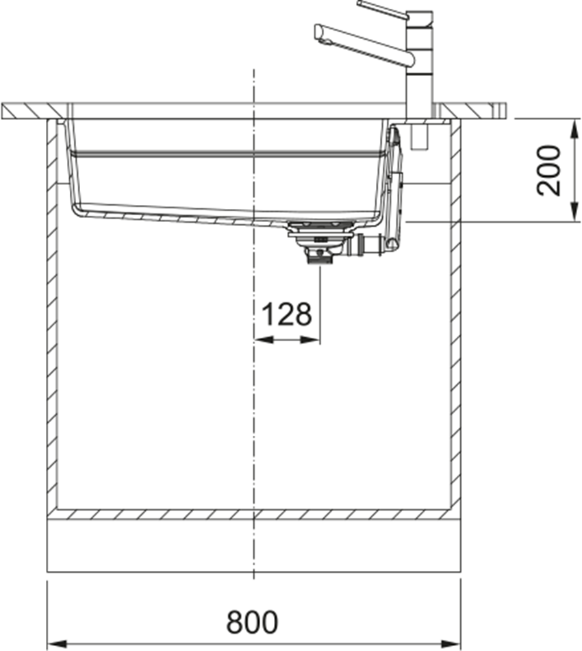 Zlewozmywak Franke Kanon KNG 110-62 125.0633.003 rys techniczny