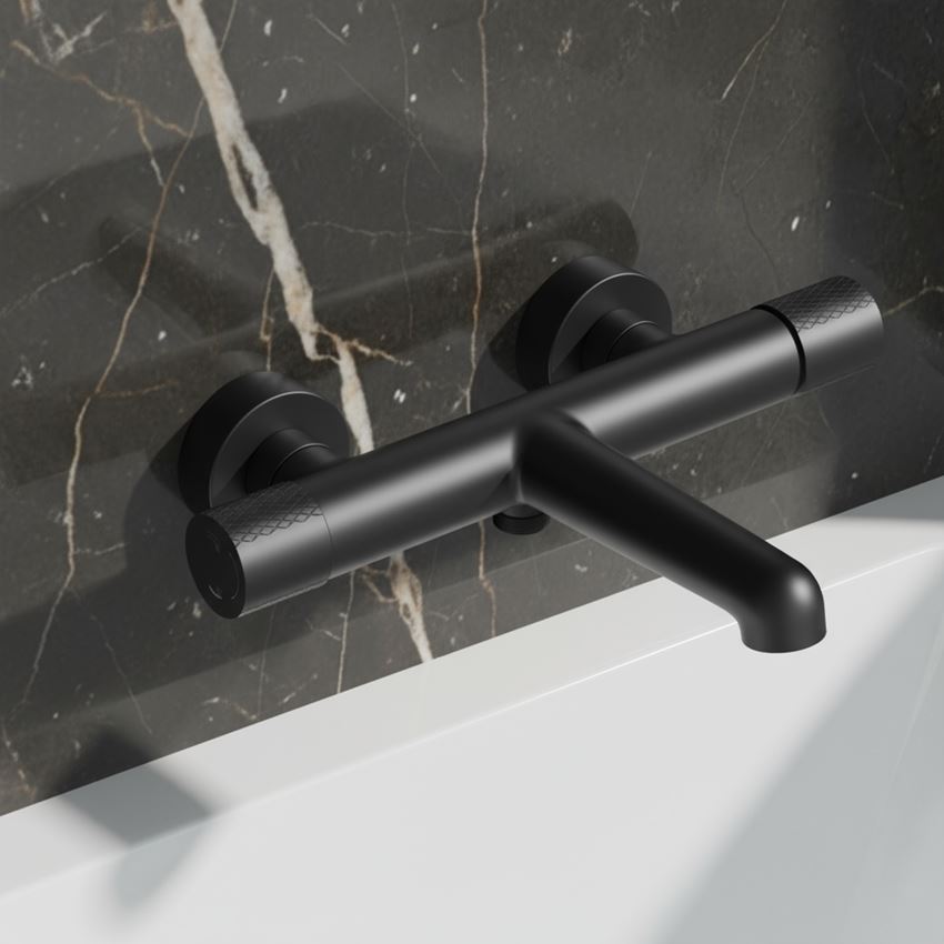 Bateria wannowo-natryskowa czarna IÖ Vida