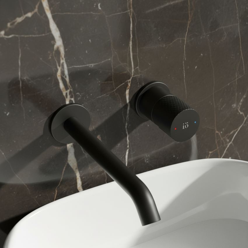 Bateria umywalkowa podtynkowa korek click-clack czarna IÖ Vida