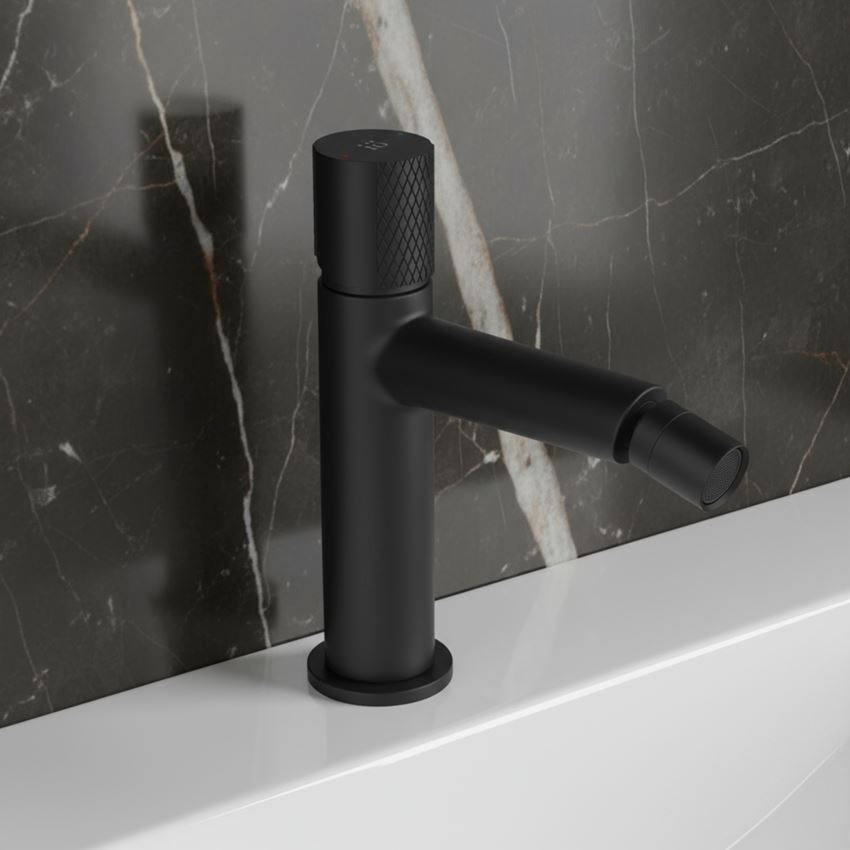 Bateria bidetowa z korkiem klik-klak czarny IÖ Vida