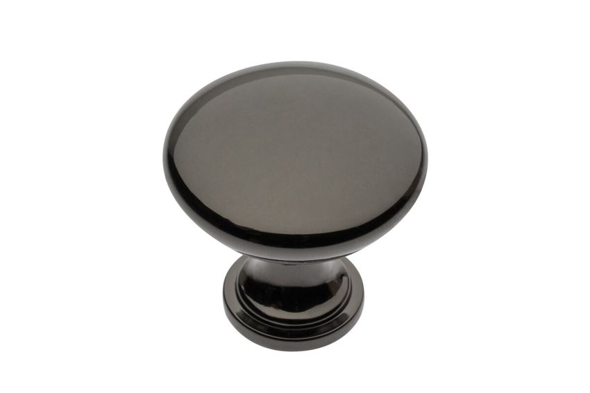 Uchwyt meblowy punktowy 3 cm czarny chrom GTV Glamur
