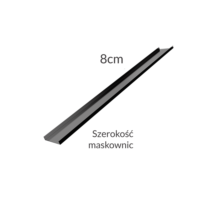 Maskownica 2w1 grafit połysk Schedpol Base Graphite Shine Range