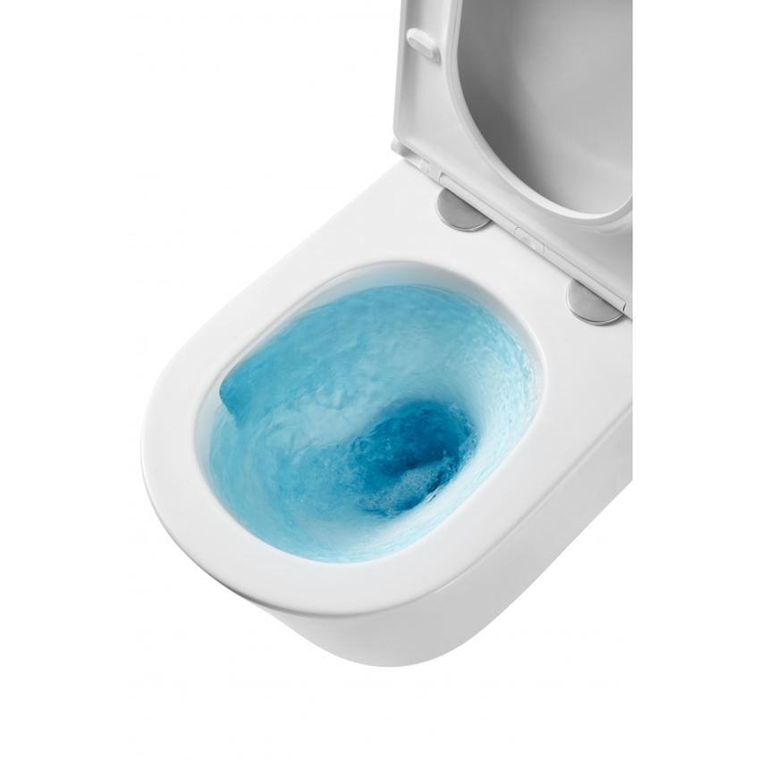 Miska WC podwieszana z deską wolnoopadającą Slim 35,5x51,5 cm, biała IÖ Furi Spin Flux Plus