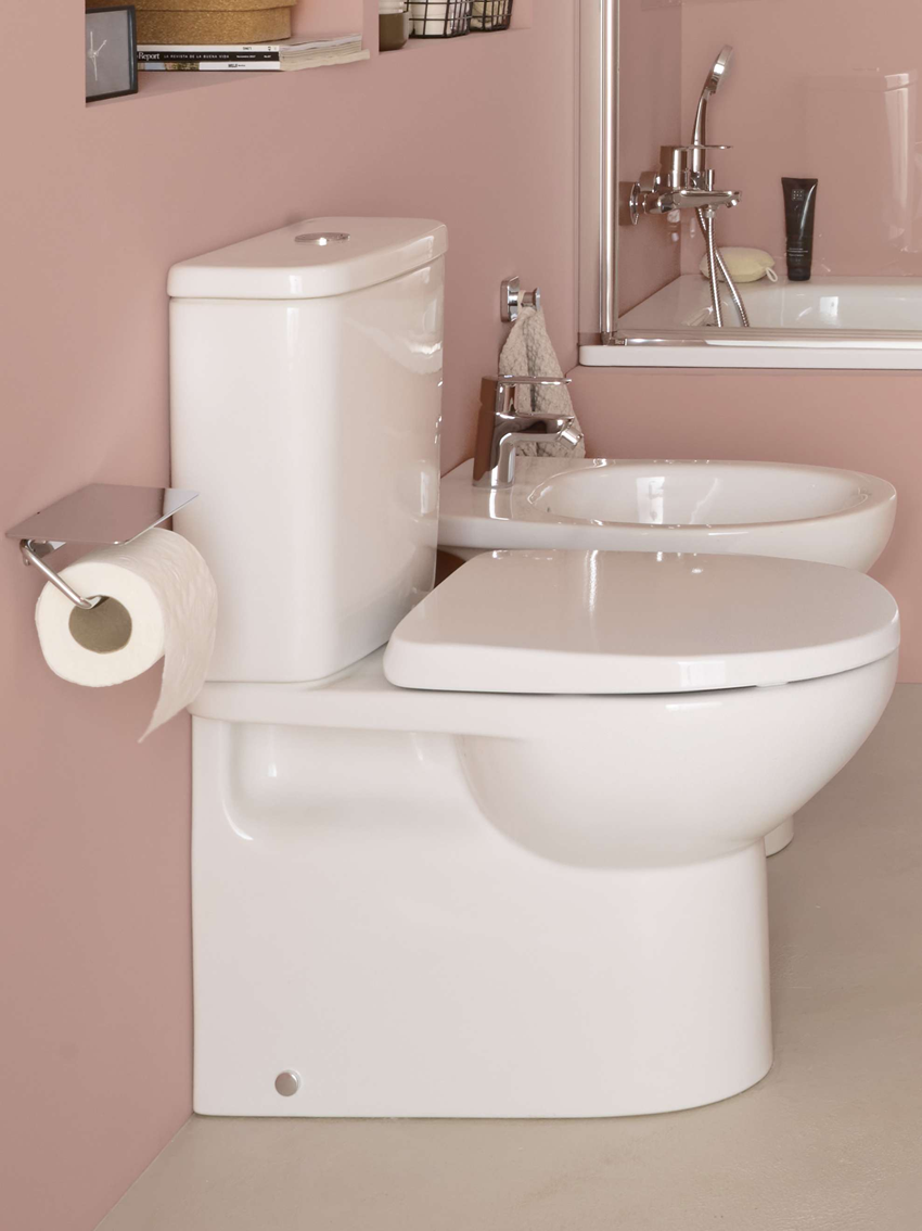 Miska WC do kompaktu WC o/uniwersalny 35,5x61 cm biała Roca Victoria