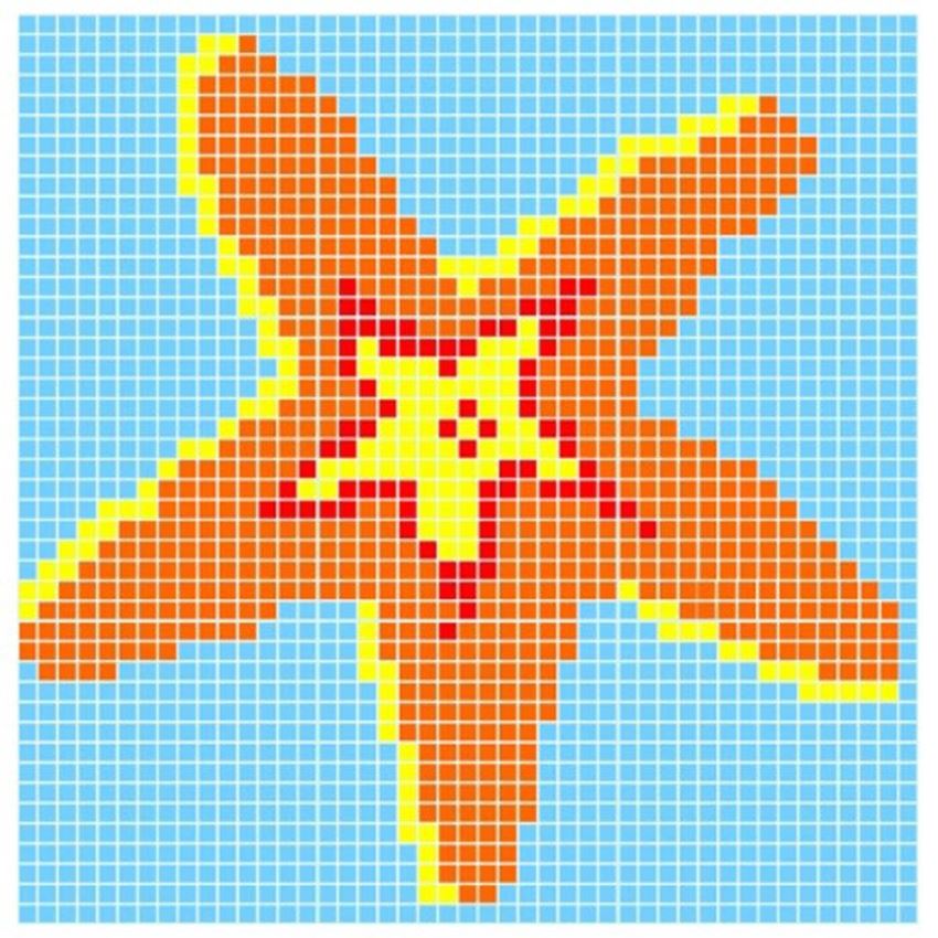 Mozaika 98,5x98,5 cm Dunin Q Design/Lines Q Starfish