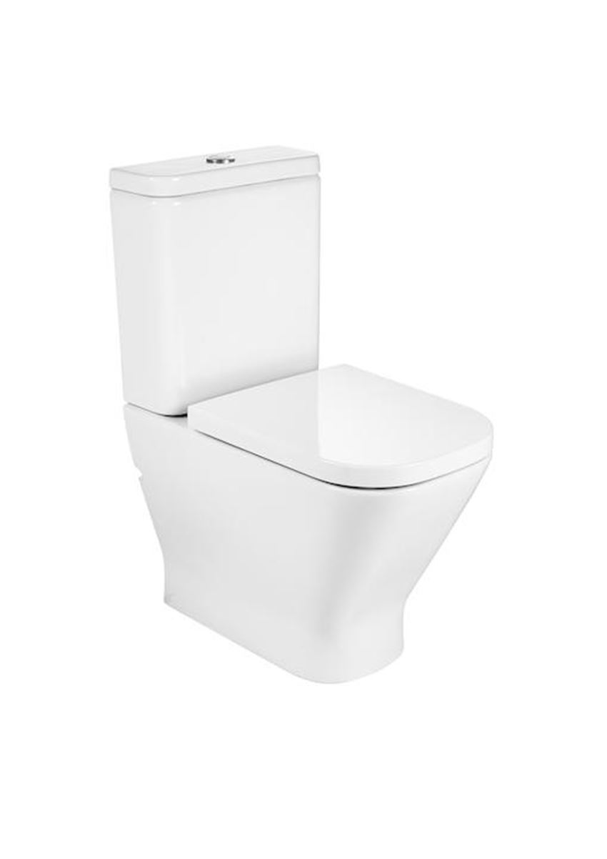 Miska WC do kompaktu WC Rimless z powłoką MaxiClean 36,5x60x79 cm Roca Gap 