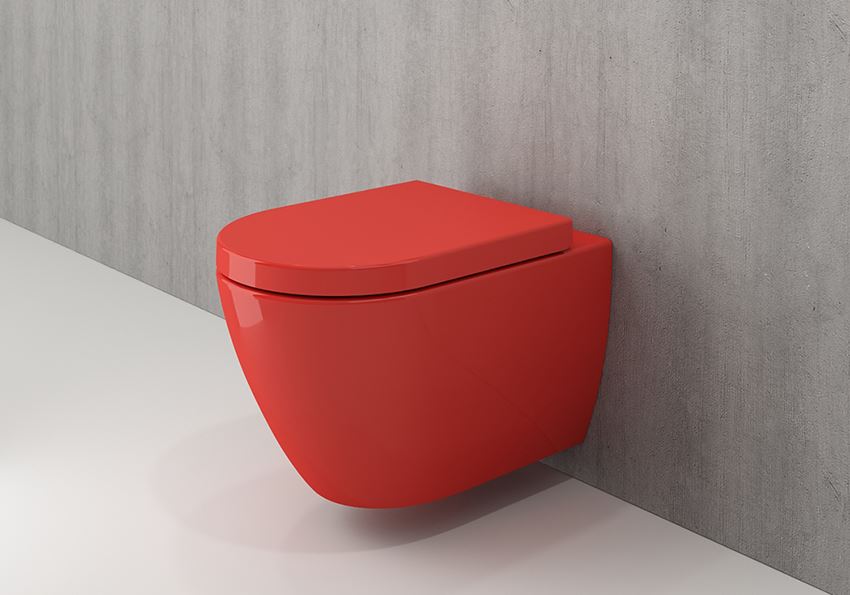 Miska WC wisząca bez deski  Glossy Red Bocchi Venezia