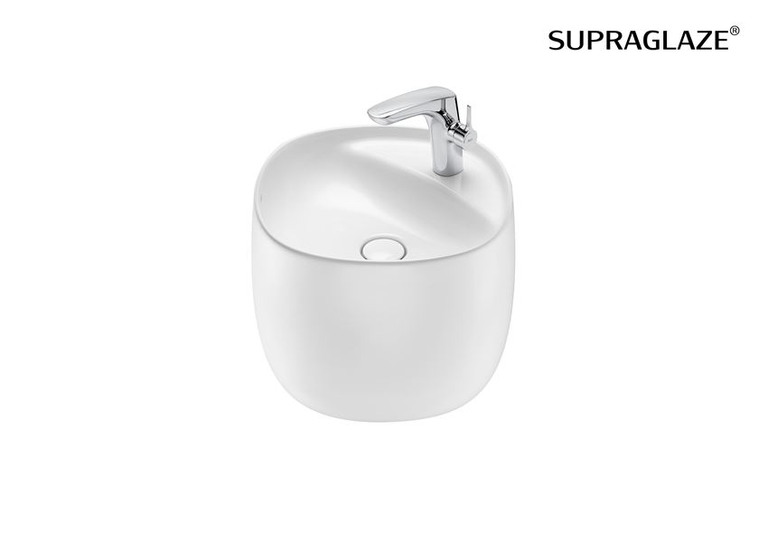 Umywalka ścienna z powłoką Superglaze 46 cm biała Roca Beyond