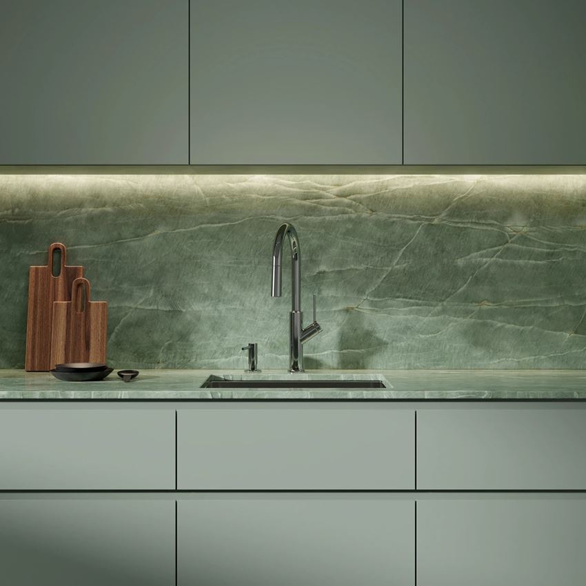 Bateria kuchenna chrom połysk Omnires Bend