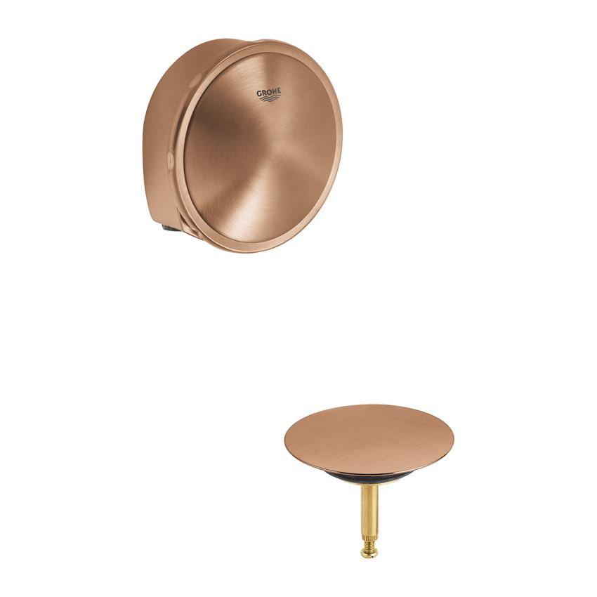 Zestaw napełniający, odpływowy i przelewowy do wanien brushed warm sunset Grohe Talentofill